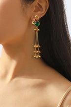 Peacock Charm Gemstone Earrings