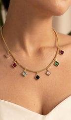 Gem Cascade Necklace