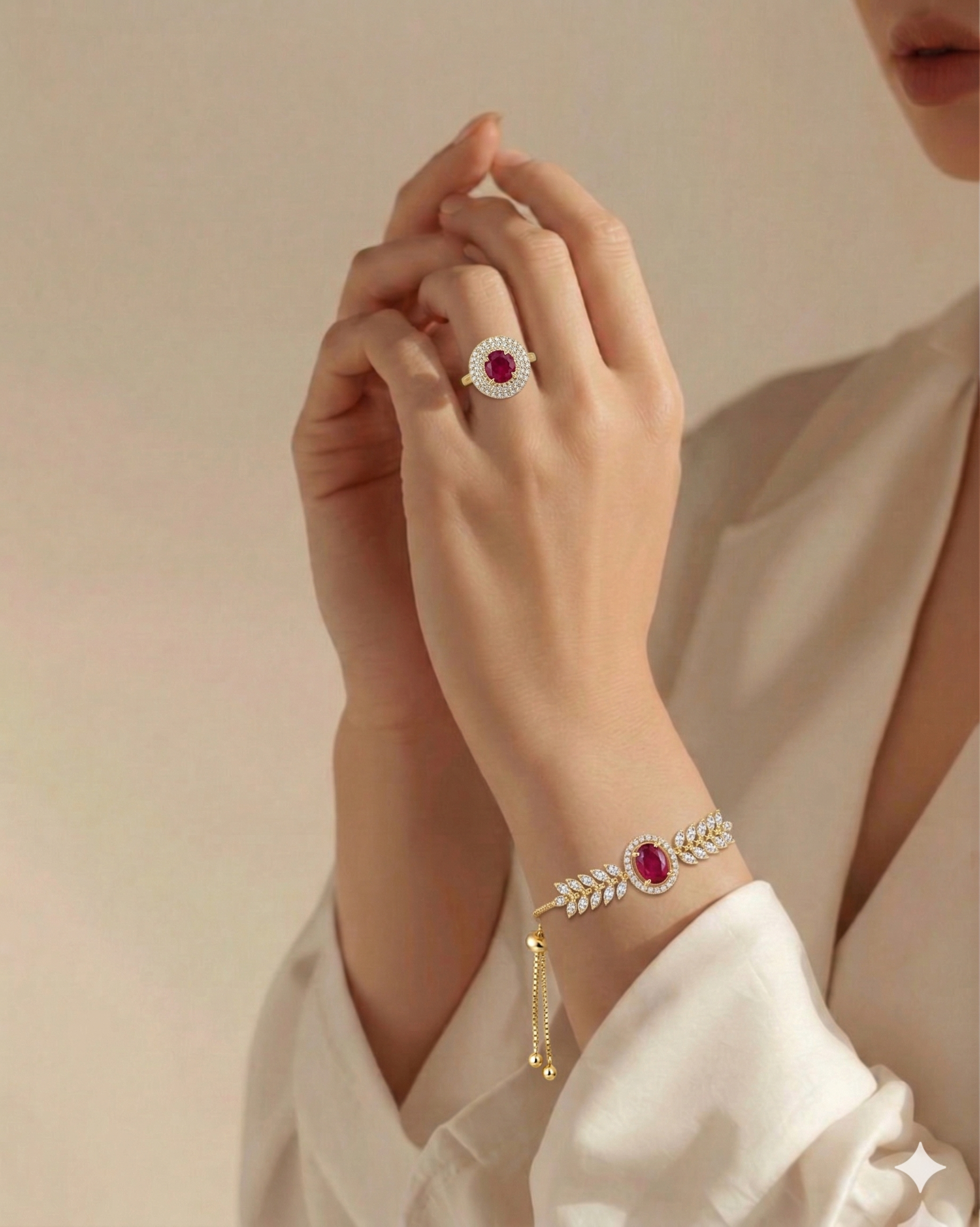 Serenity Spark Bracelet with Ring