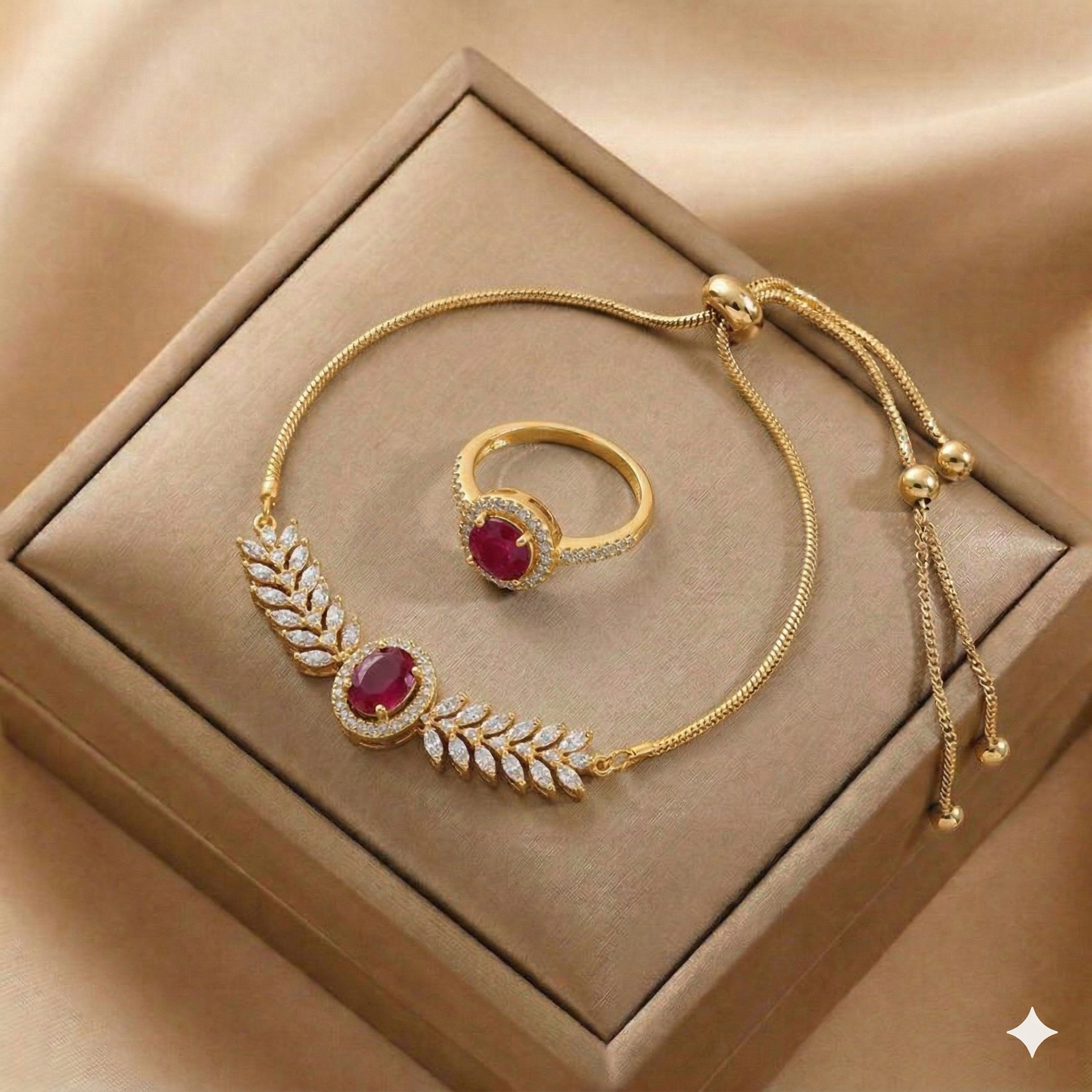 Serenity Spark Bracelet with Ring