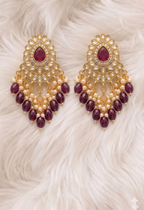 Ruby Pearl Charm Drops