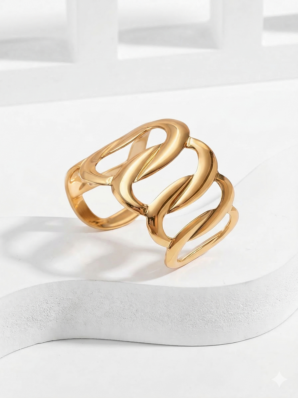 Gilded Infinity Cuff