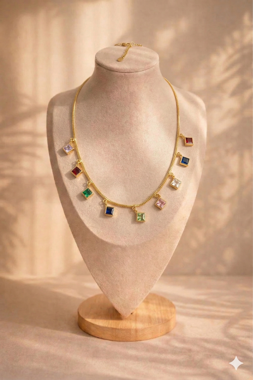 Gem Cascade Necklace