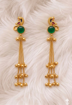 Peacock Charm Gemstone Earrings