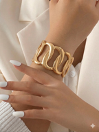 Gilded Infinity Cuff
