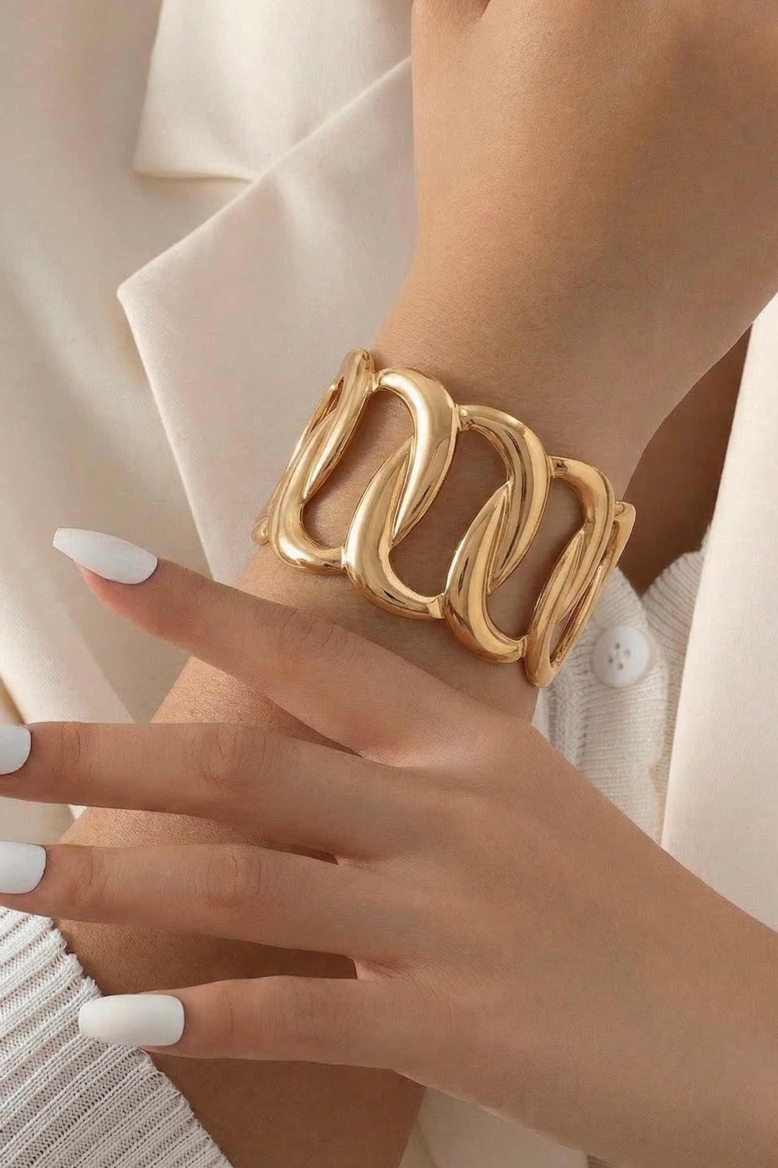 Gilded Infinity Cuff