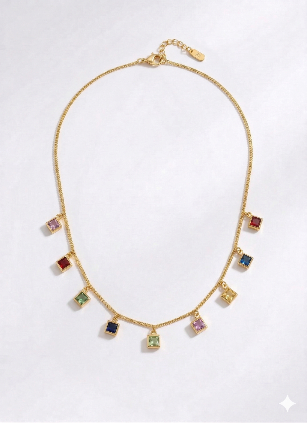 Gem Cascade Necklace