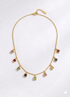 Gem Cascade Necklace