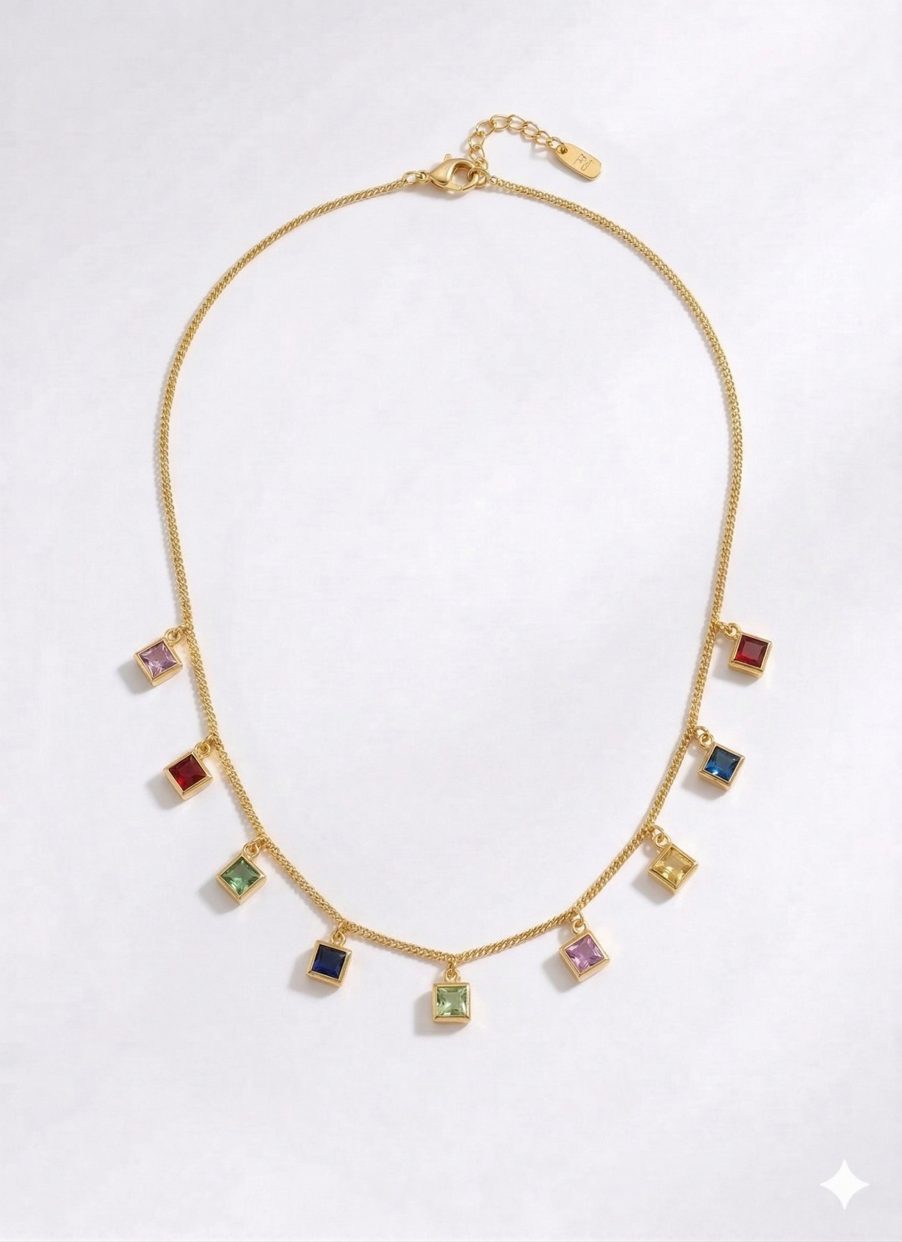 Gem Cascade Necklace