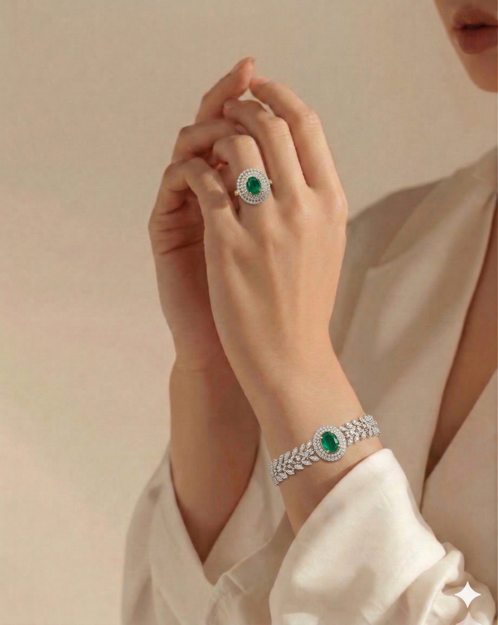 Serenity Spark Bracelet with Ring