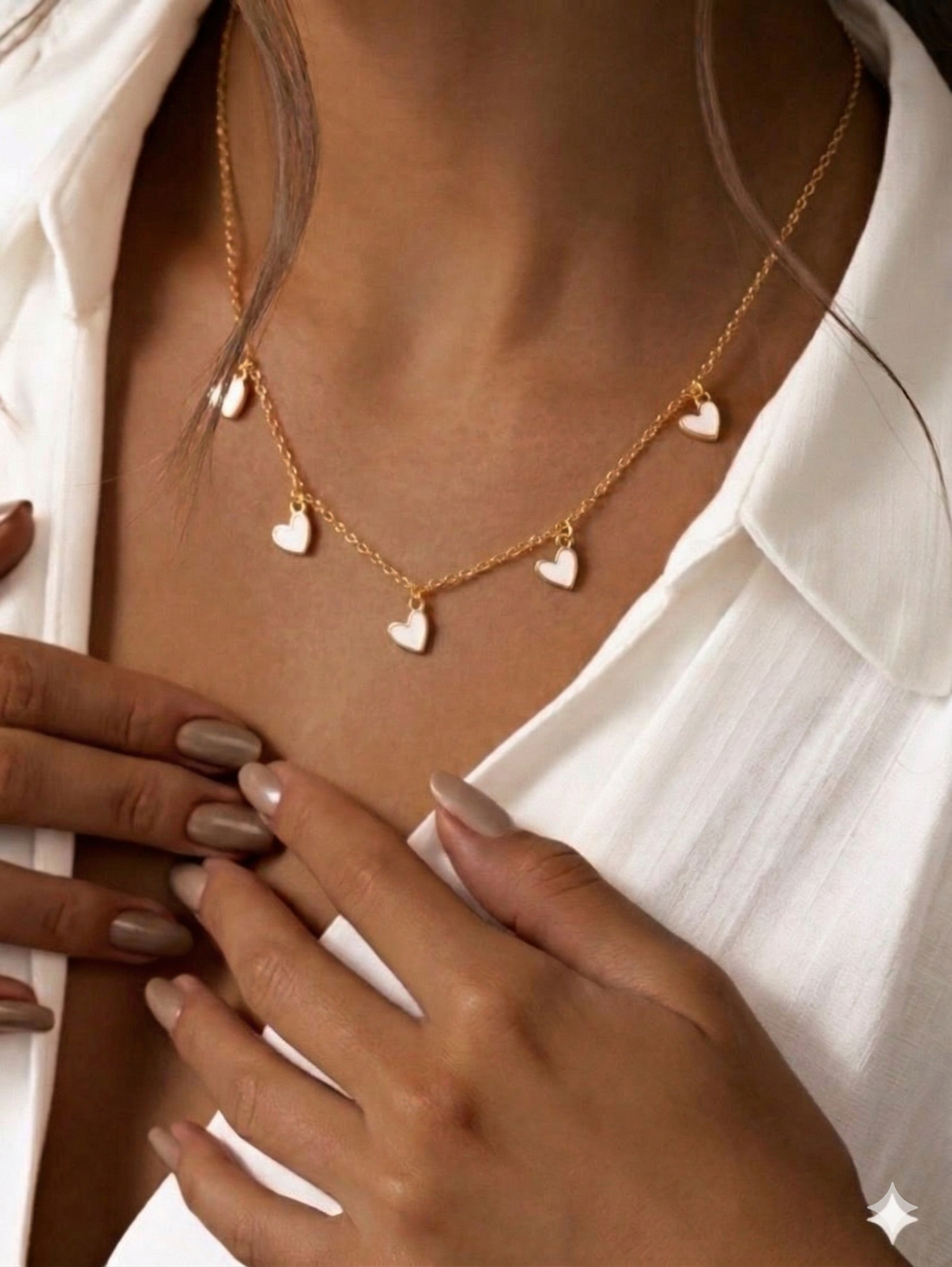 Minimal Heart Charm Necklace