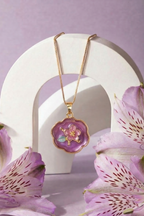 Flower Charm Pendant Chain