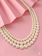 Elegant White Pearl Necklace