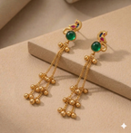 Peacock Charm Gemstone Earrings