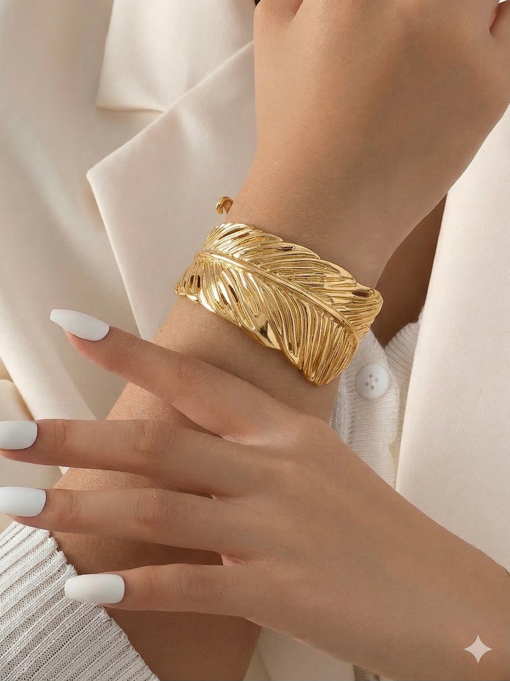 Gilded Nature Statement Cuff