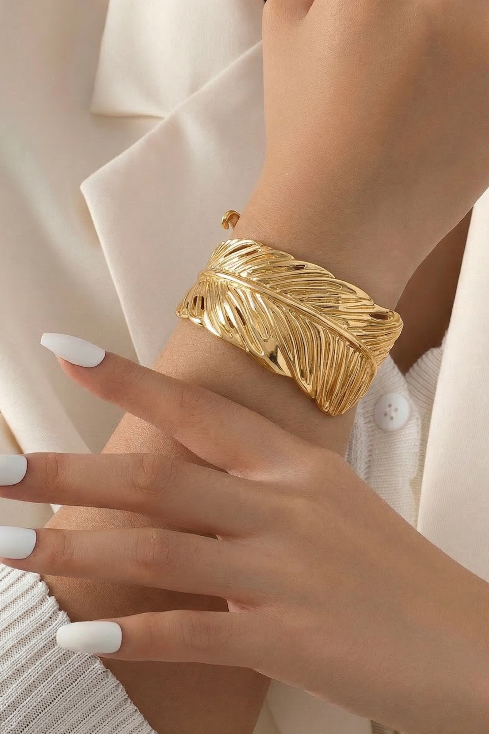 Gilded Nature Statement Cuff