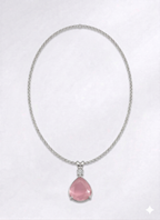 Rose Quartz Drop Pendant