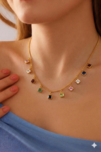 Gem Cascade Necklace