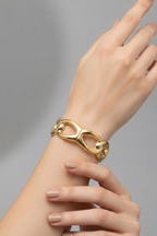 Sculptural Gold Curb Cuff