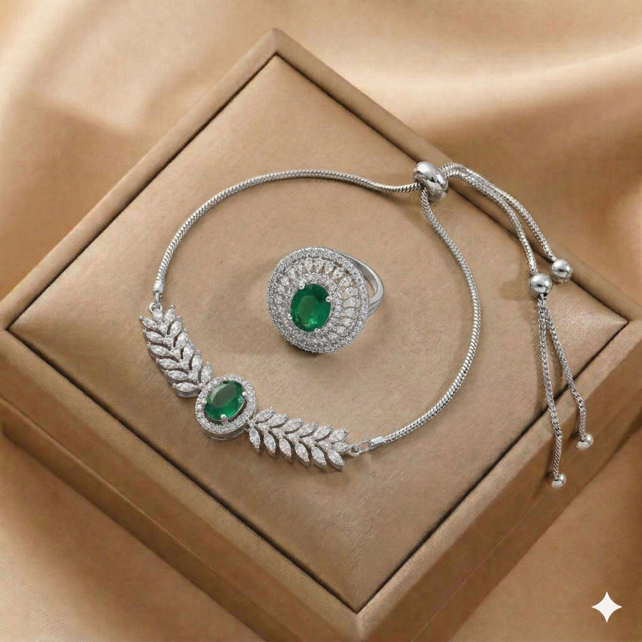 Serenity Spark Bracelet with Ring