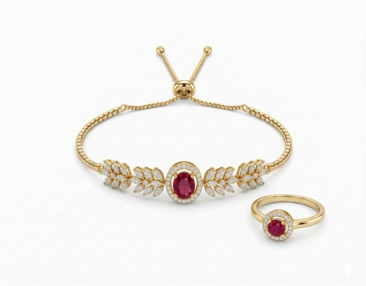 Serenity Spark Bracelet with Ring