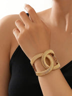 Ribbed Interlock Cuff
